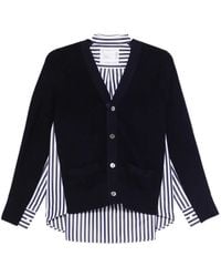 Sacai - Cotton Cardigan - Lyst