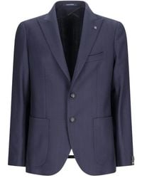 Tagliatore - Herringbone Two-Button Blazer - Lyst