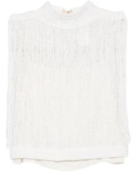 Fabiana Filippi - Wool And Silk Blend Top - Lyst