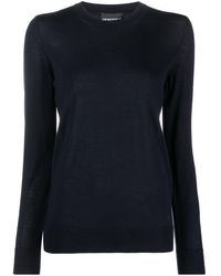 Emporio Armani - Pullover mit rundem Ausschnitt - Lyst