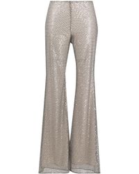 Semicouture - Mid-Rise Sequin Flared Trousers - Lyst