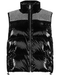 Philipp Plein - Crystal-Embellished Padded Gilet - Lyst