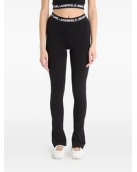 KARL LAGERFELD - Legging Milano À Taille Logo - Lyst