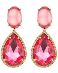 Kurt Geiger - Crystal-Embellished Drop Earrings - Lyst