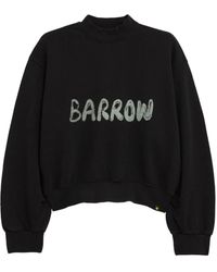Barrow - Cropped Sweater Met Logoprint - Lyst