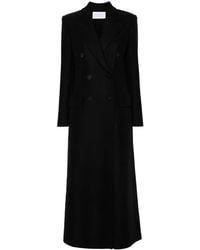 Harris Wharf London - Wool Double-Breasted Coat - Lyst