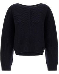 Herno - Corncob-Stitch Boat-Neck Sweater - Lyst