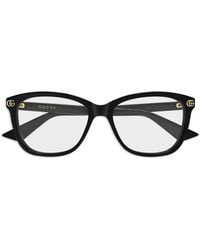 Gucci - Cat-Eye-Brille Mit Gg-Motiv - Lyst