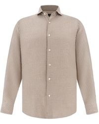 Paul & Shark - X-Soft Houndstooth-Pattern Flannel Shirt - Lyst