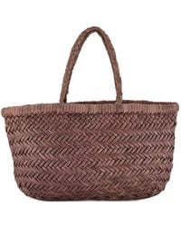 Dragon Diffusion - Herringbone-Weave Leather Tote Bag - Lyst