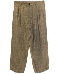 Ziggy Chen - Linnen Broek - Lyst