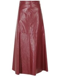 FEDERICA TOSI - Crinkled-Finish Flared Skirt - Lyst