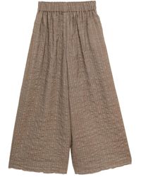Uma Wang - Textured Wide-Leg Trousers - Lyst