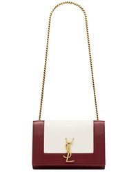 Saint Laurent - Leren Clutch - Lyst