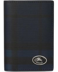 Burberry - Check Folding Card Case - Lyst