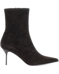 Paris Texas - Lidia Pointed-Toe Suede Ankle Boots - Lyst