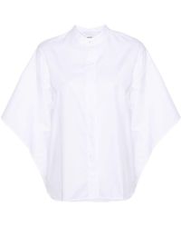 Aspesi - Cut-out Cotton Shirt - Lyst