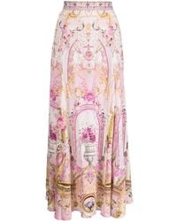 Camilla - Floral-print Silk Maxi Skirt - Lyst