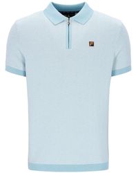 Fila - Marty Zip-Fastening Polo Shirt - Lyst