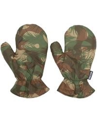 Moschino - Camouflage-print Padded Gloves - Lyst