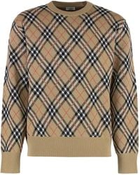 Burberry - Karierter Pullover - Lyst