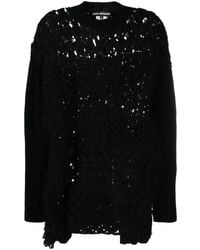 Junya Watanabe - Panelled Open-Knit Jumper - Lyst