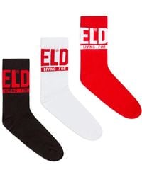 DIESEL - Skm-Ray Socks (Pack Of Three) - Lyst