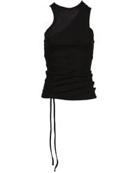 BOHEMSEO - Layered Ruched-Detail Tank Top - Lyst