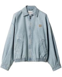 Miu Miu - Chambray Denim Jacket - Lyst