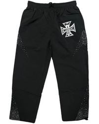 Mixed Emotions - Classic Crystal-Embellished Track Pants - Lyst