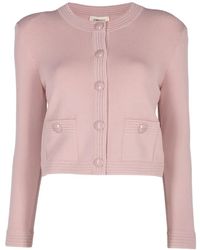 L'Agence - Patsy Cropped Cardigan - Lyst