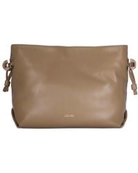 Liu Jo - Logo-Detail Zip-Top Shoulder Bag - Lyst