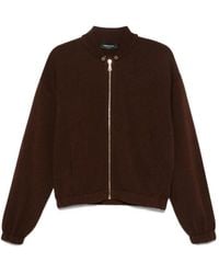 Fabiana Filippi - Zip-Front Ribbed-Knit Cardigan - Lyst