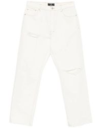 Represent - Heaton Distressed Straight-Leg Jeans - Lyst