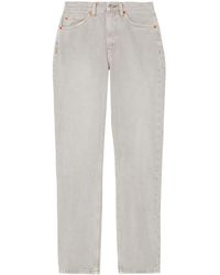 RE/DONE - 70S Stove Pipe High-Rise Slim-Cut Jeans - Lyst