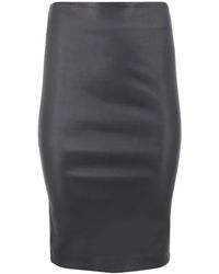 SPRWMN - High-waisted Leather Skirt - Lyst