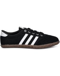 adidas - Volley Plimsole Three-Stripe Sneakers - Lyst