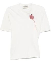 SEEN USERS - Suspended-Rose Asymmetrical T-Shirt - Lyst