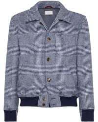 Brunello Cucinelli - Giacca-Camicia A Quadri - Lyst