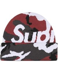 Supreme - Camouflage-Paattern Beanie Hat - Lyst