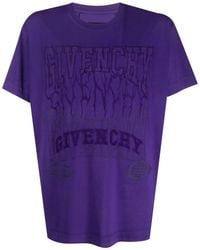 Givenchy - Camiseta Con Logo Bordado - Lyst