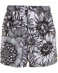 Osklen Floral-print Swim Shorts - Black