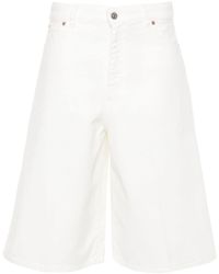 Victoria Beckham - Jeans-Shorts mit tiefem Schritt - Lyst