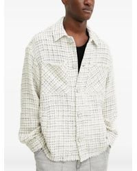 IRO - Tweed Frayed-Edge Shirt Jacket - Lyst