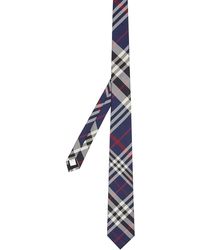 Burberry Cravatta con motivo tartan - Blu
