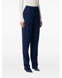 Elisabetta Franchi - Pantalones con motivo de rombos - Lyst