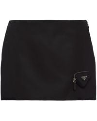 Prada - Zipped-pouch Re-nylon Mini Skirt - Lyst