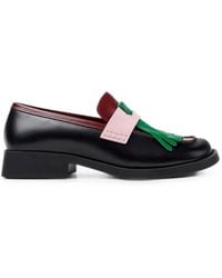 Camper - Twins Fringed Leather Loafers - Lyst