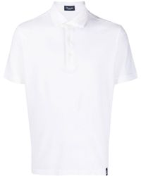 Drumohr - Fine-knit Short-sleeved Polo Shirt - Lyst