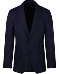 Lardini - Notched-Lapel Single-Breasted Blazer - Lyst